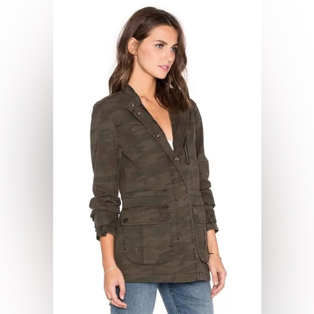 Sanctuary Camo Utility Jacket | Military Style Lightweight XS